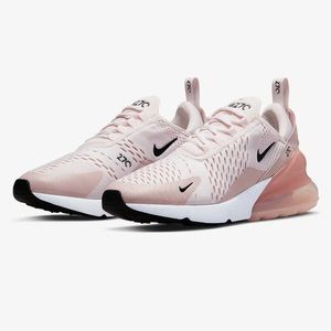 Nike's Air Max 270. Size 7.5 Light Soft Pink/Pink Oxford/Black.***New***